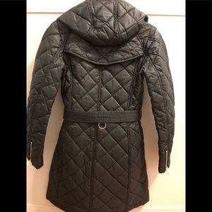 burberry baughton quilted belted parka jacket